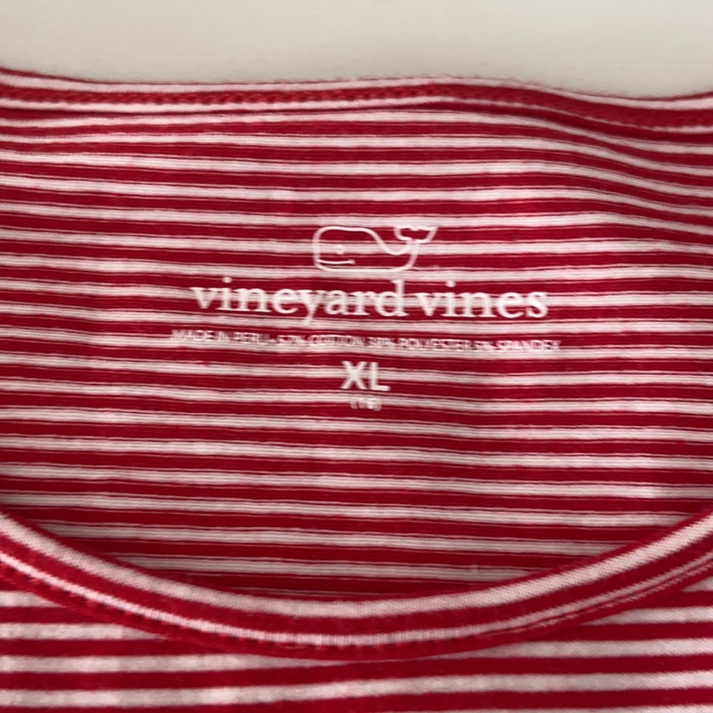 PREP STRIPE XL / 16 NWT NEW GIRLS PEPLUM TOP STRIPE EDGARTOWN CALYPSO RED WHITE - Picture 5 of 7
